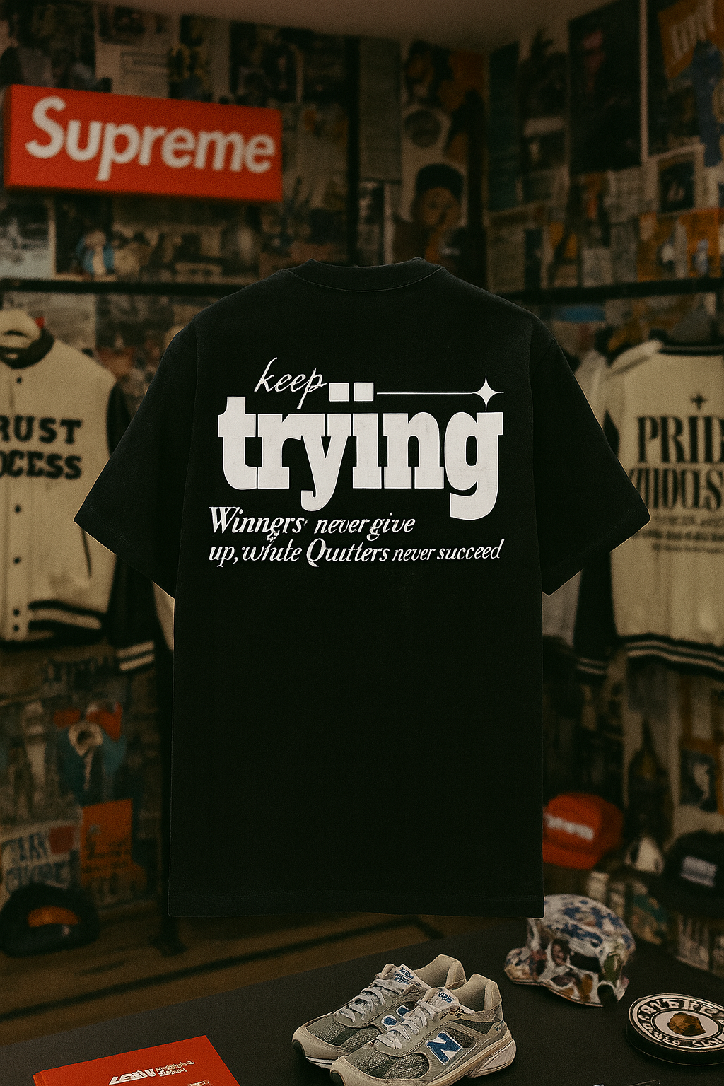 T-shirt Velth Black "TRYING"