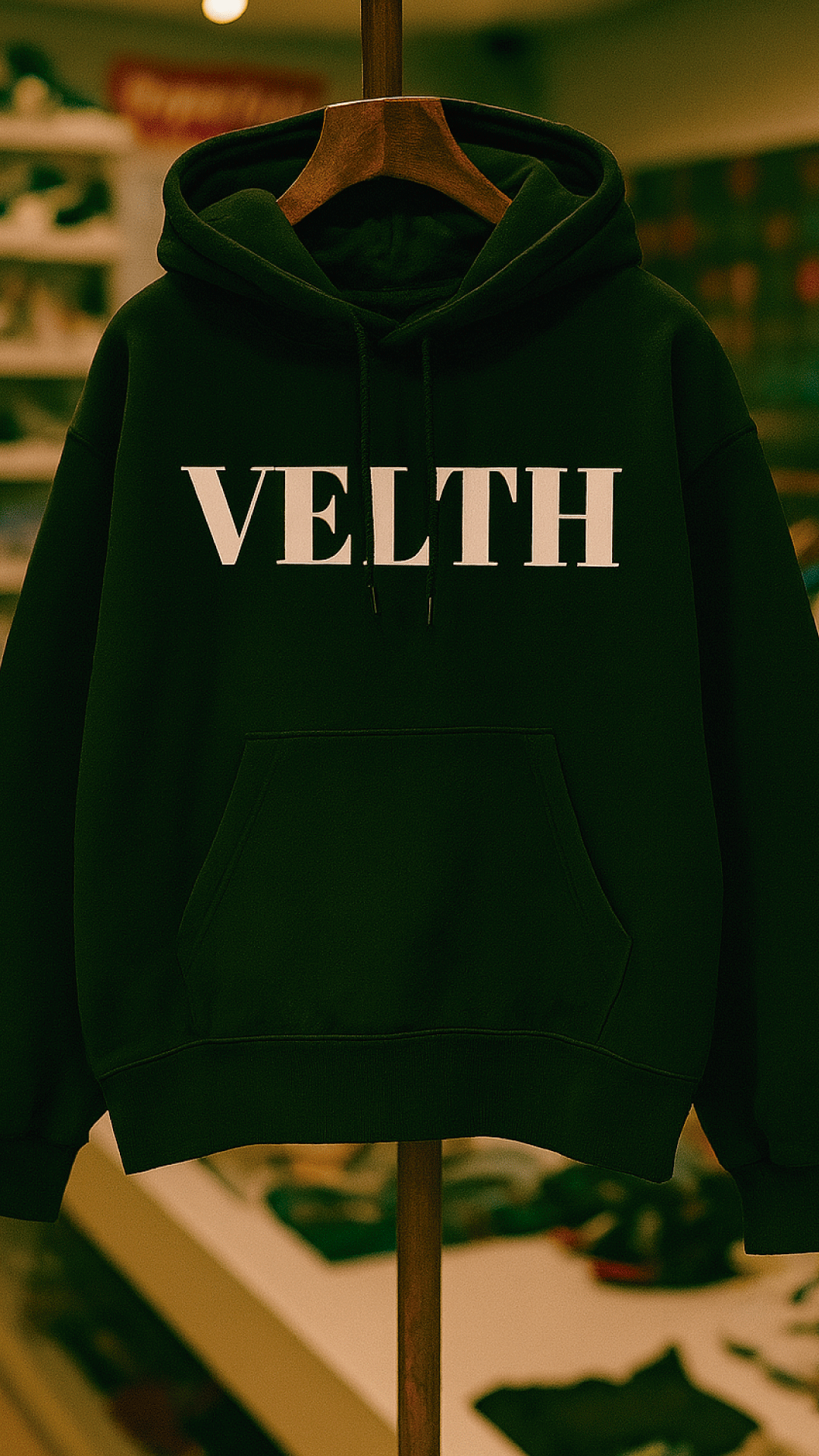 Hoodie acid wash VELTH "TRUST"