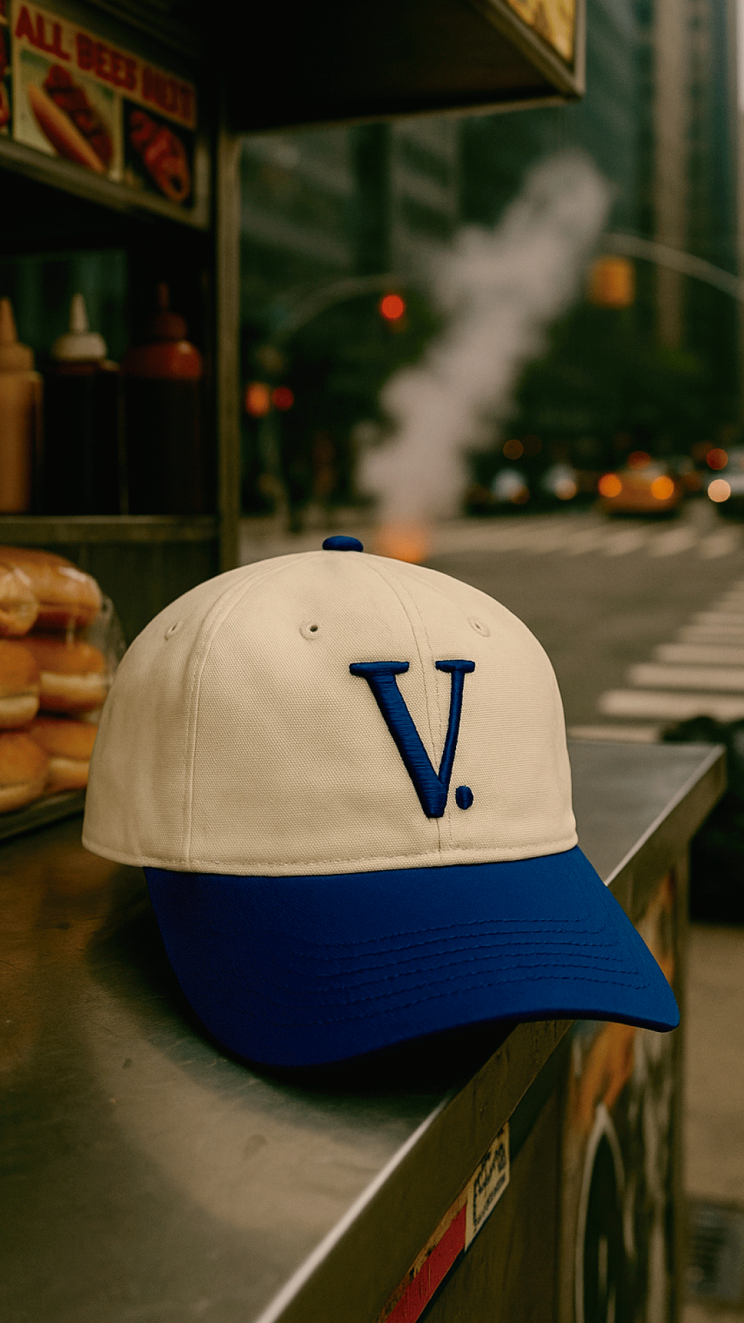 VELTH Dad Hat "Blue - crema"  – Vintage Baseball
