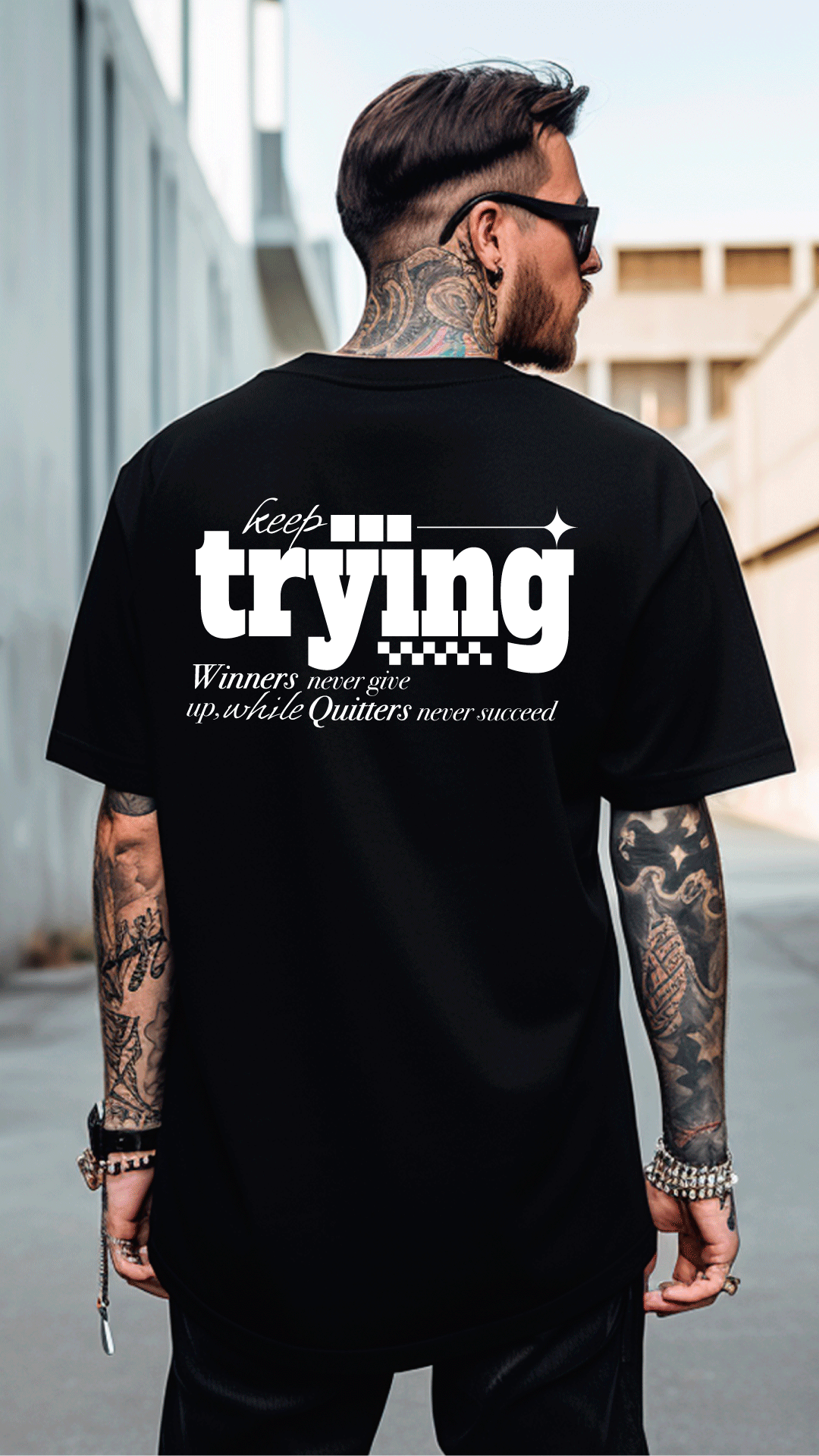 T-shirt Velth Black "TRYING"