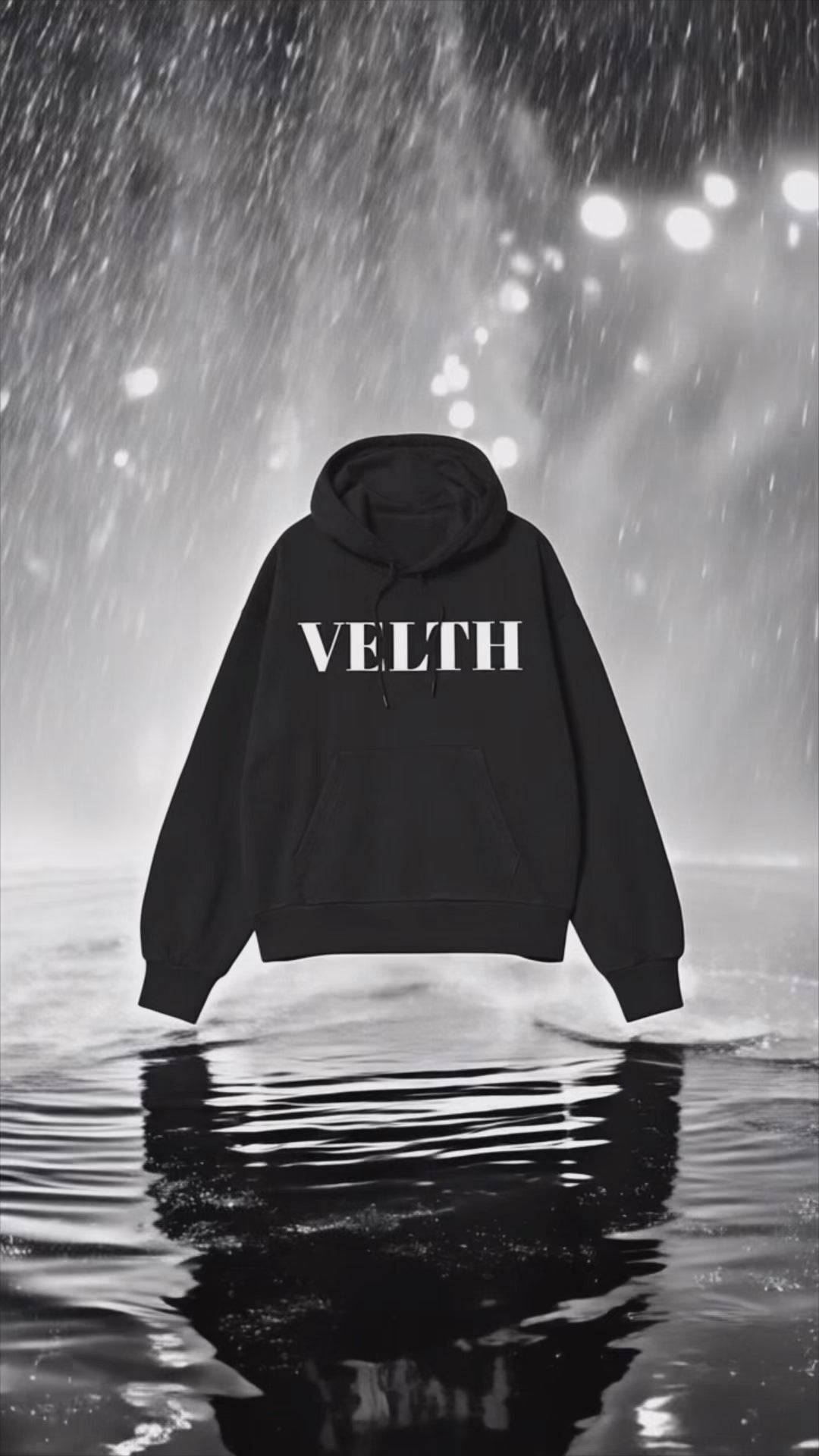 Hoodie acid wash VELTH "TRUST"