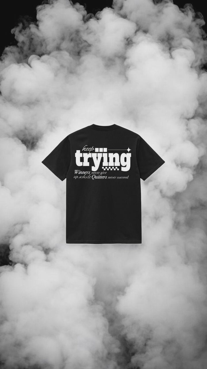 T-shirt Velth Black "TRYING"