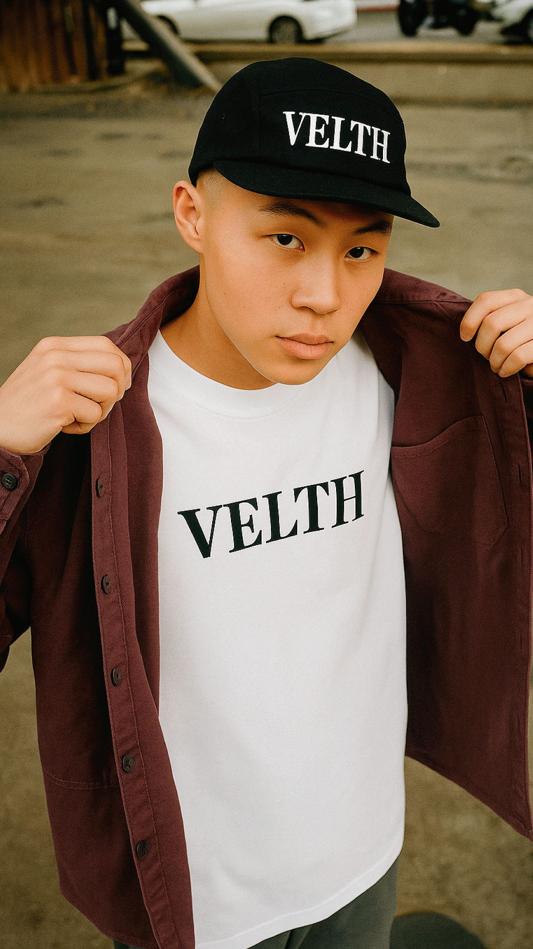 JOCKEY VELTH "FIVE PANEL" BLUE MARINE