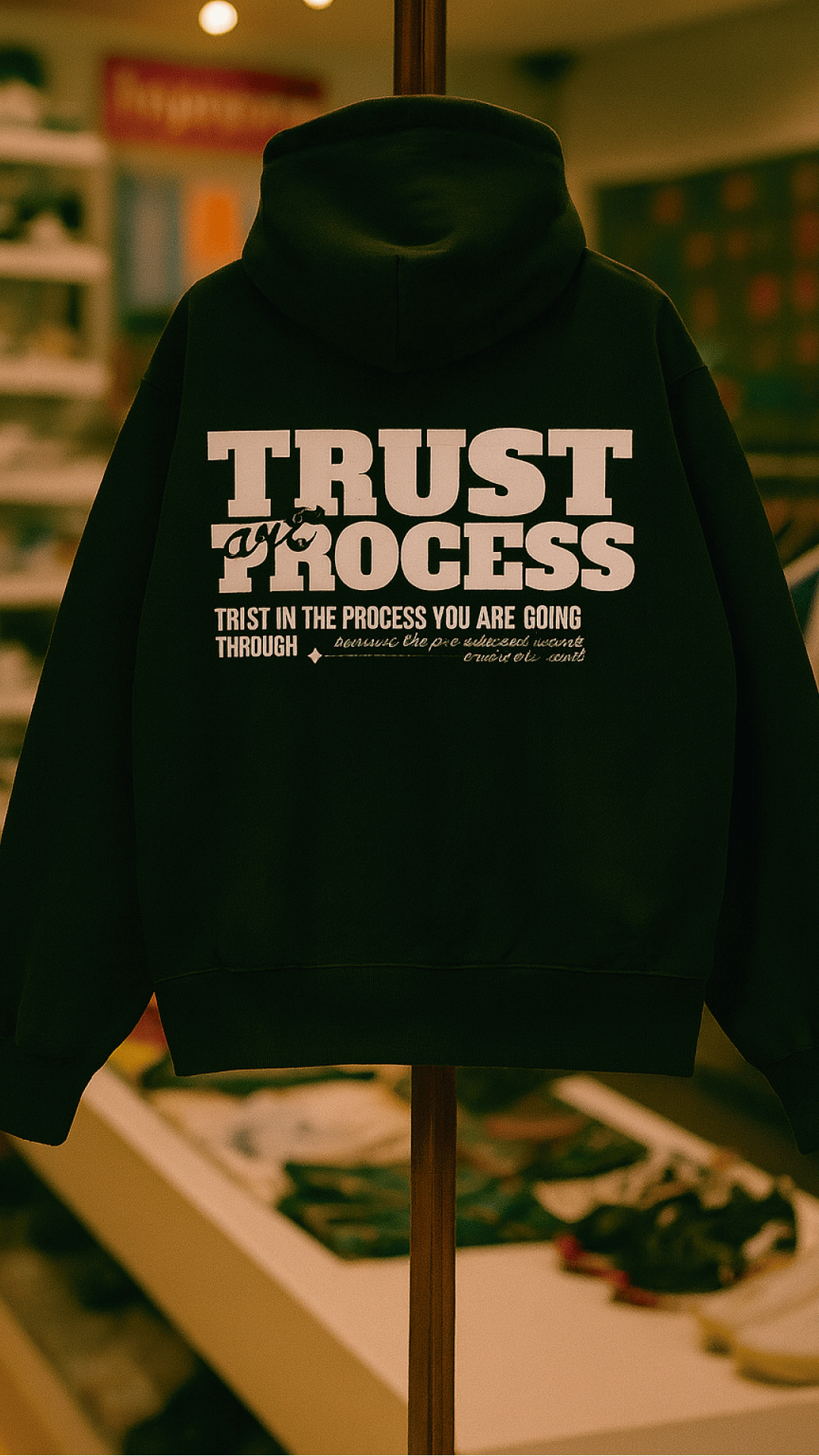 Hoodie acid wash VELTH "TRUST"