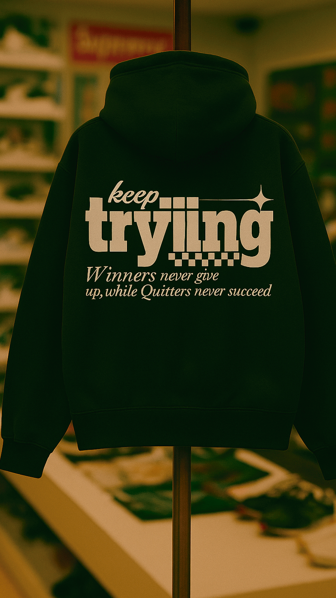 Hoodie Velth "TRYING" acid wash