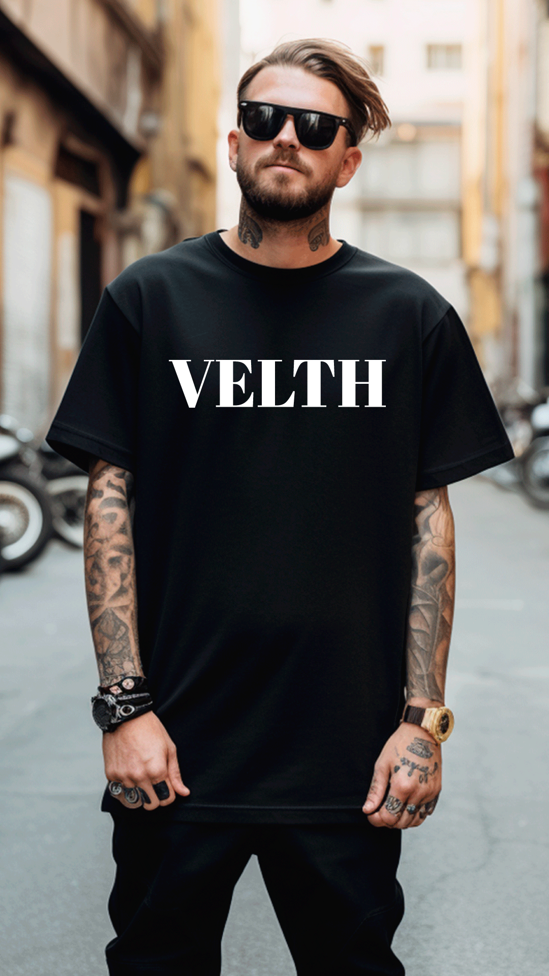 T-shirt Velth Black "TRYING"
