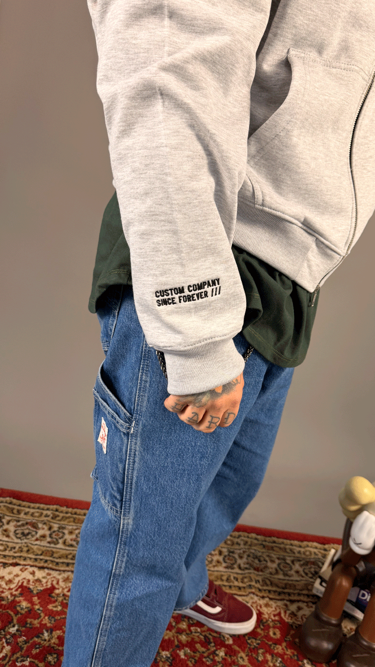 VELTH Club Zip Hoodie / Grey