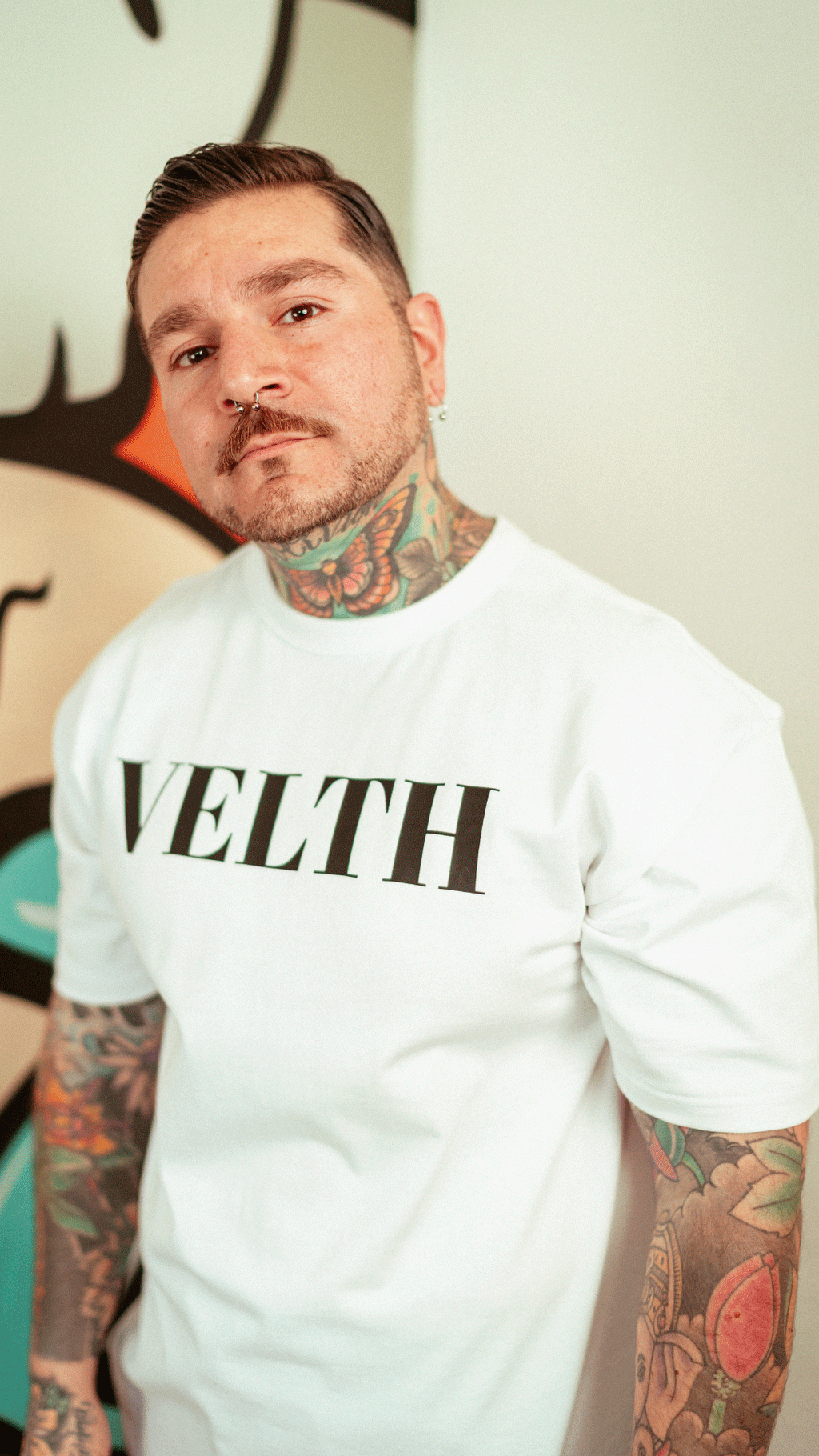 T-shirt Velth Blanca "TRUST"