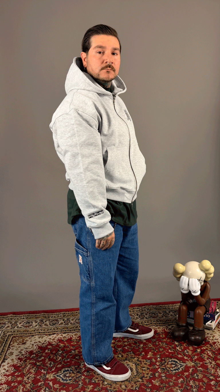 VELTH Club Zip Hoodie / Grey