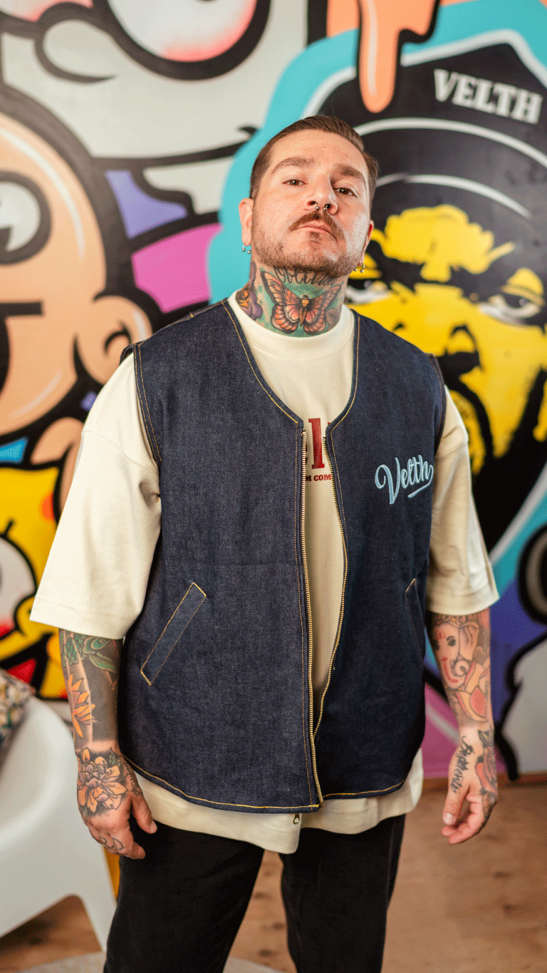 VELTH DENIM VEST “BASEBALL CORE” FOR ARRIVAL!