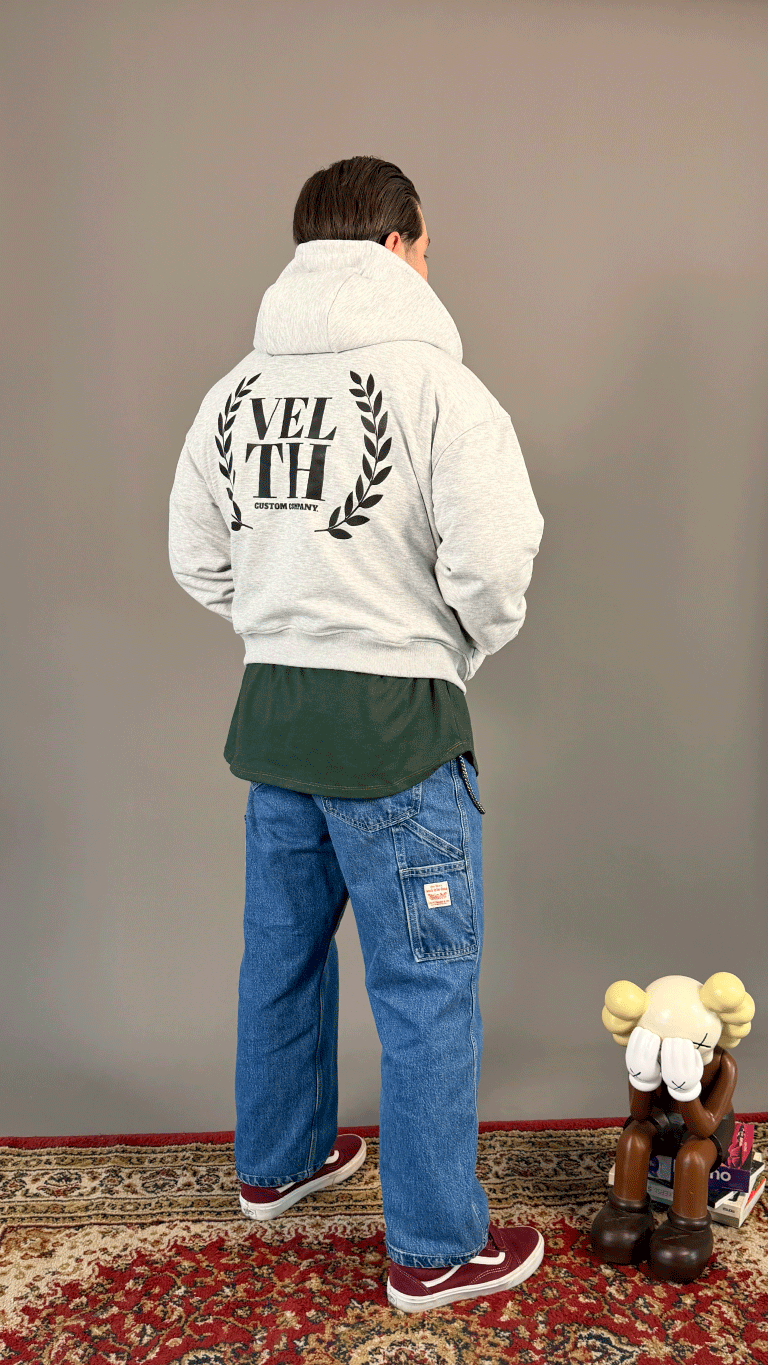 VELTH Club Zip Hoodie / Grey