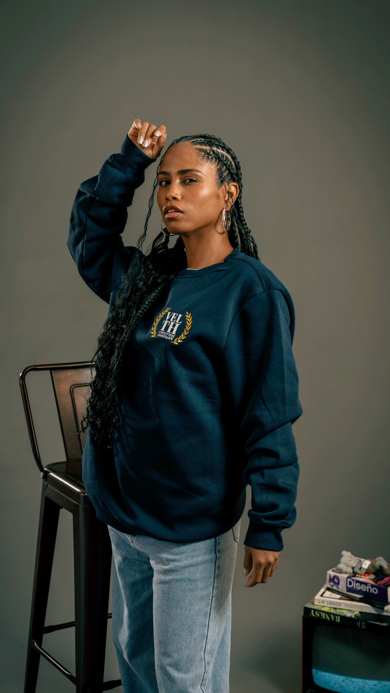 VELTH CLUB Crewneck / Blue Navy