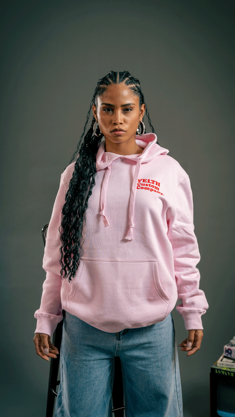 “Bad Decisions Hoodie / Pink”
