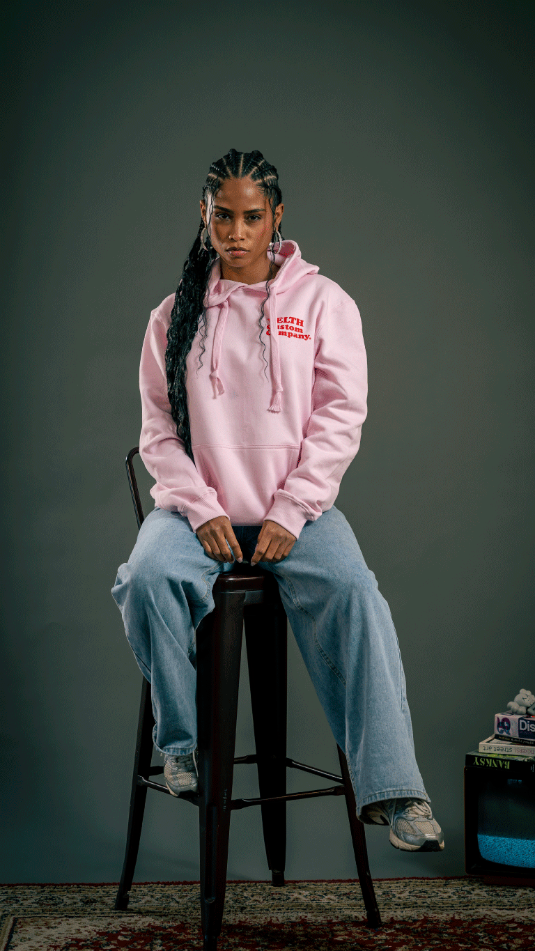 “Bad Decisions Hoodie / Pink”