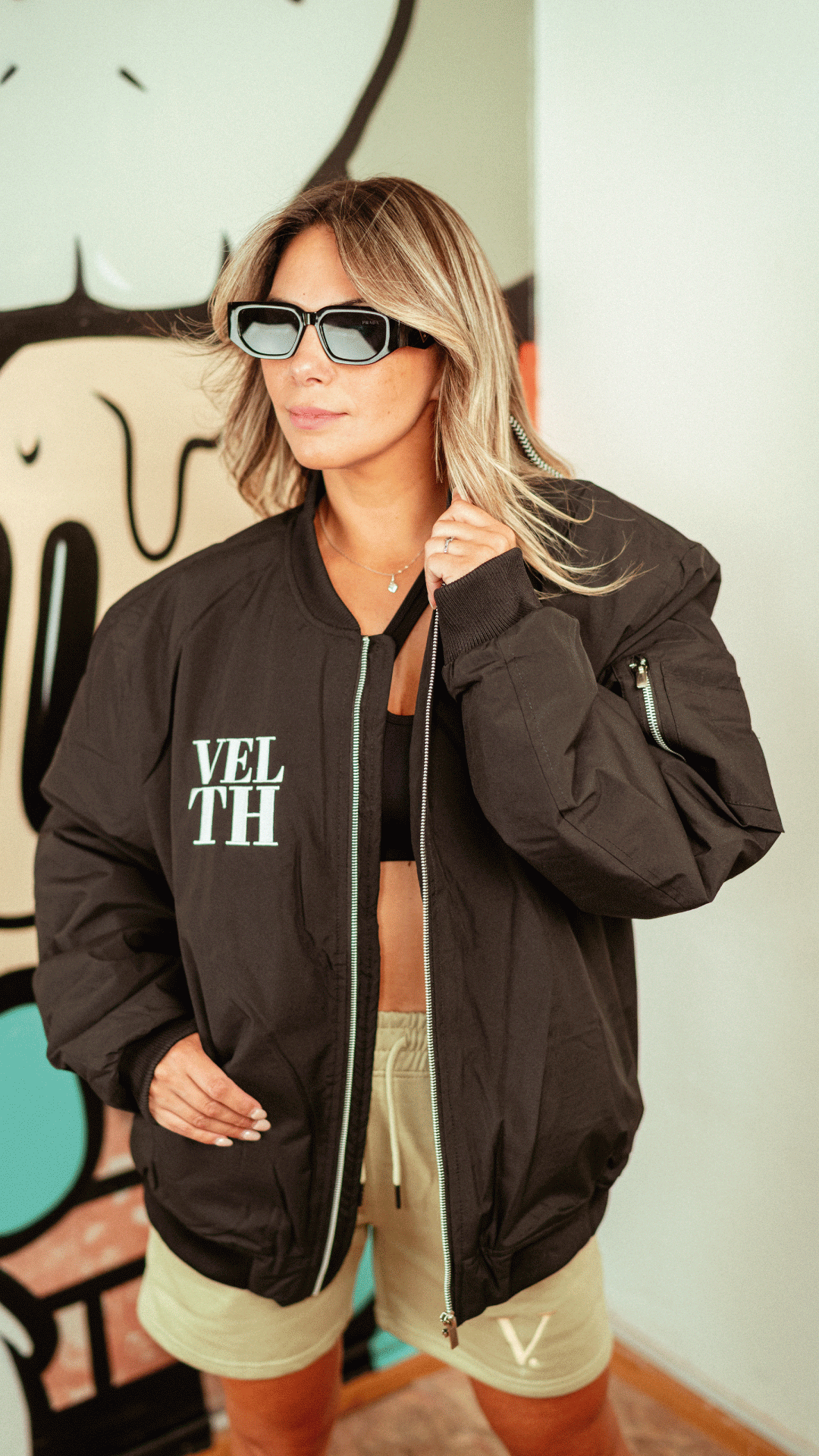 Bomber Jacket "Aviadora velth