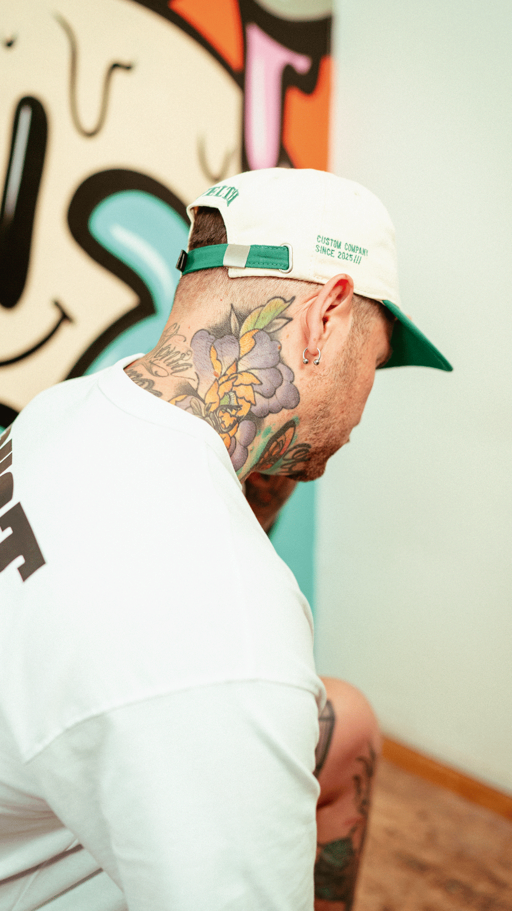 VELTH Dad Hat – "verde - crema" Vintage Baseball