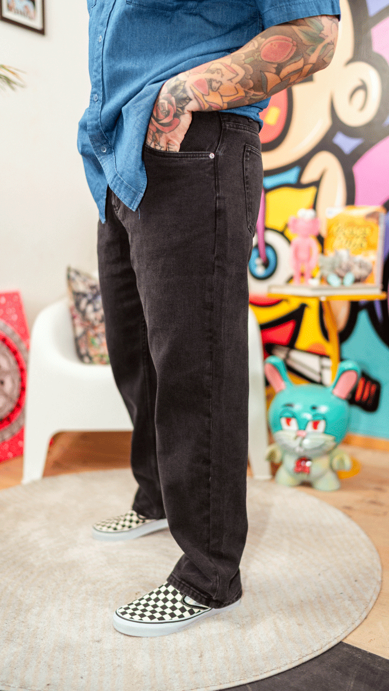 Pantalon 🔥 DENIM Negro Velth