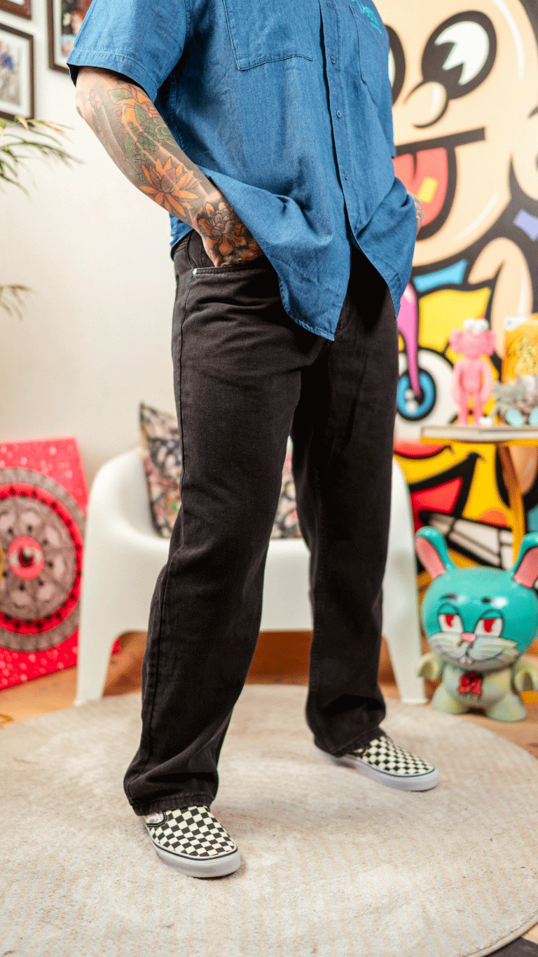 Pantalon 🔥 DENIM Negro Velth