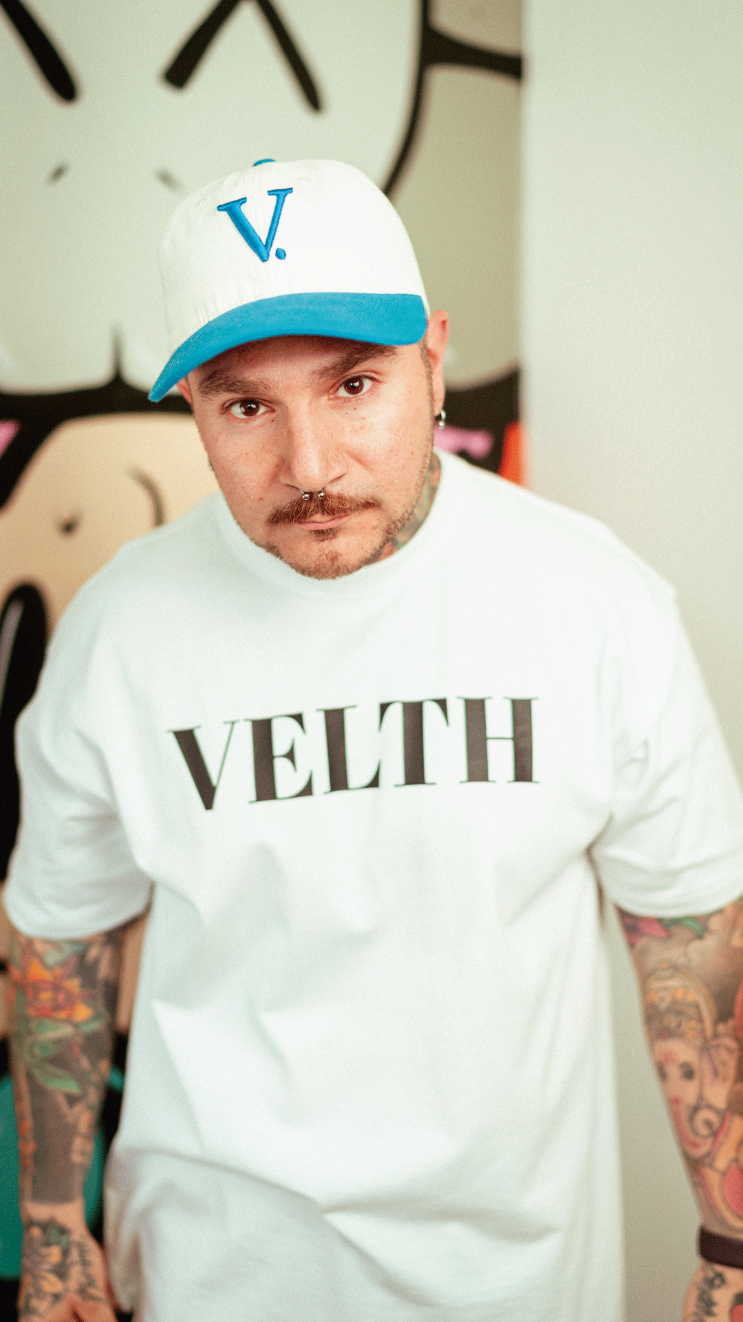 VELTH Dad Hat "Blue - crema"  – Vintage Baseball