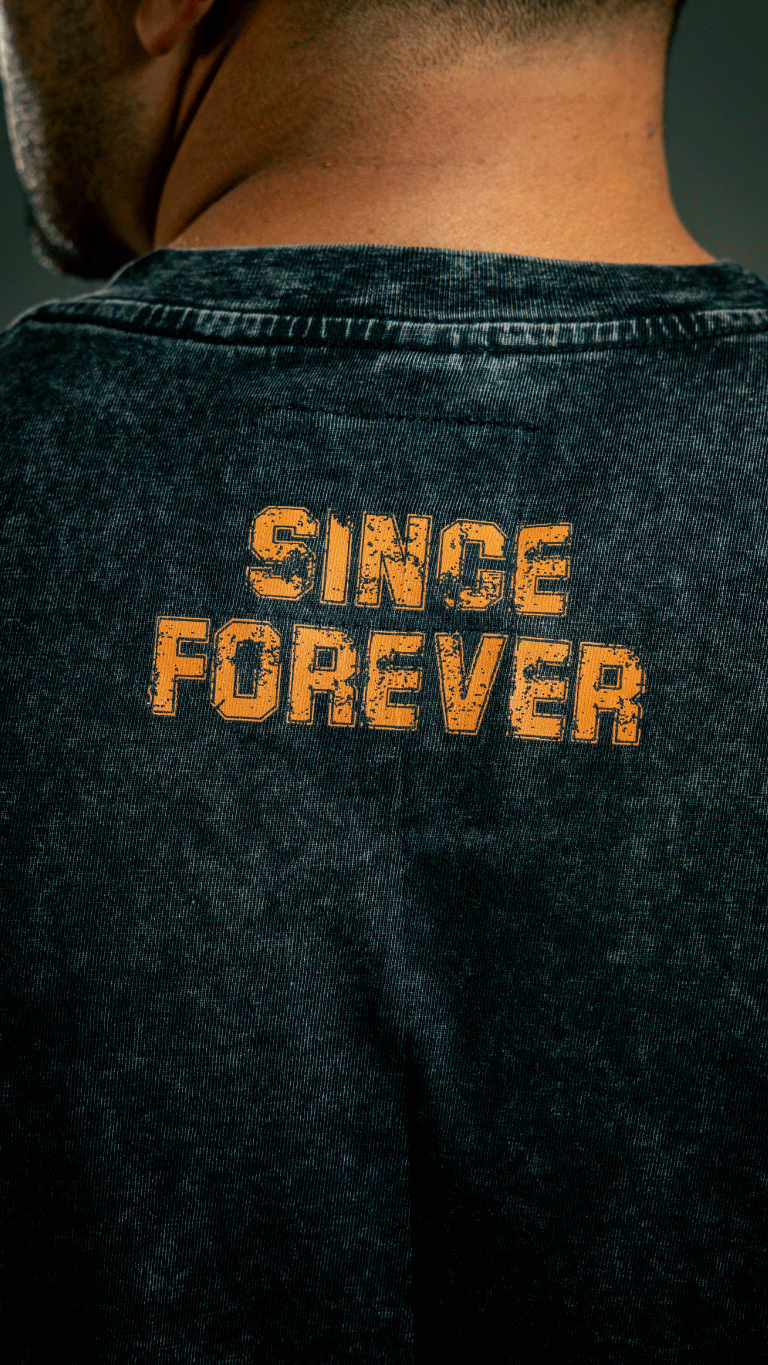 Varsity Tee / Washed Black