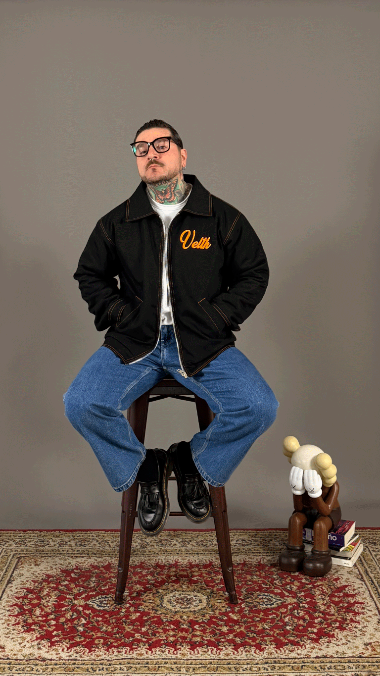 Speed Shop Black/Orange xDetroitx Jacket
