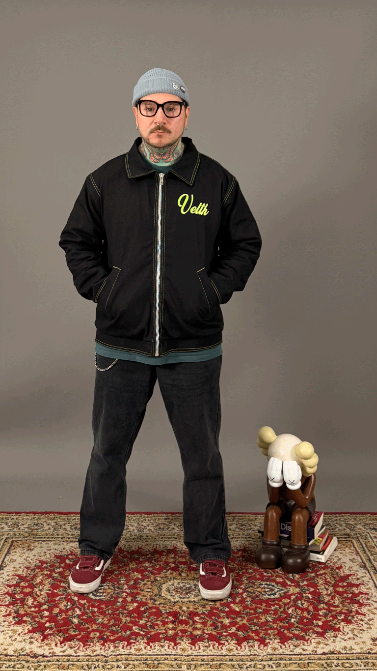 Speed Shop Black/Green xDetroitx Jacket.