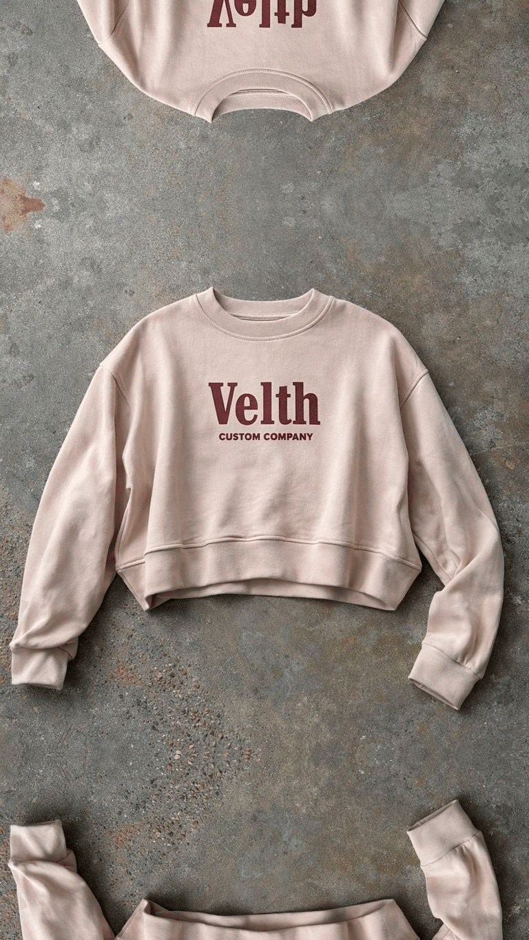 Poleron Hoodie Crop Top Velth “Let Your Light Shine”