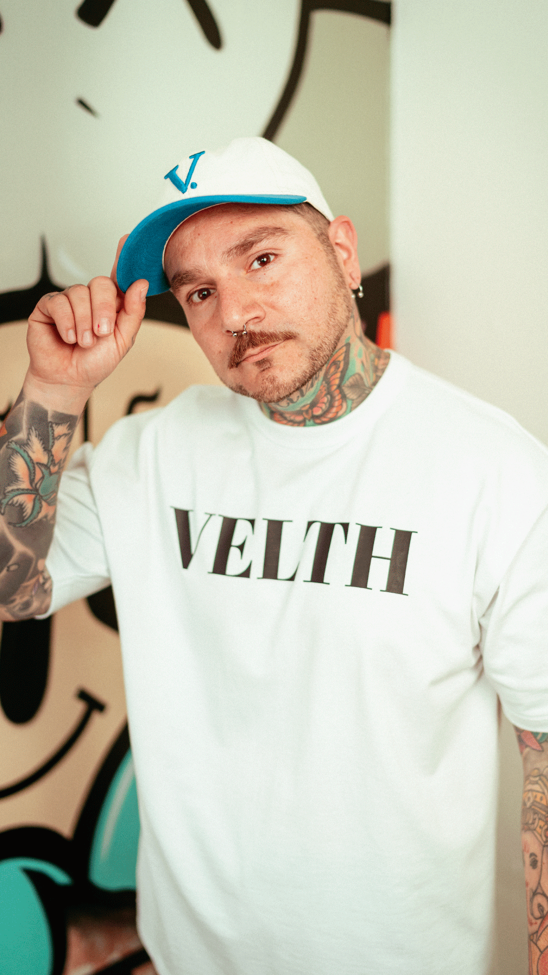 VELTH Dad Hat "Blue - crema"  – Vintage Baseball