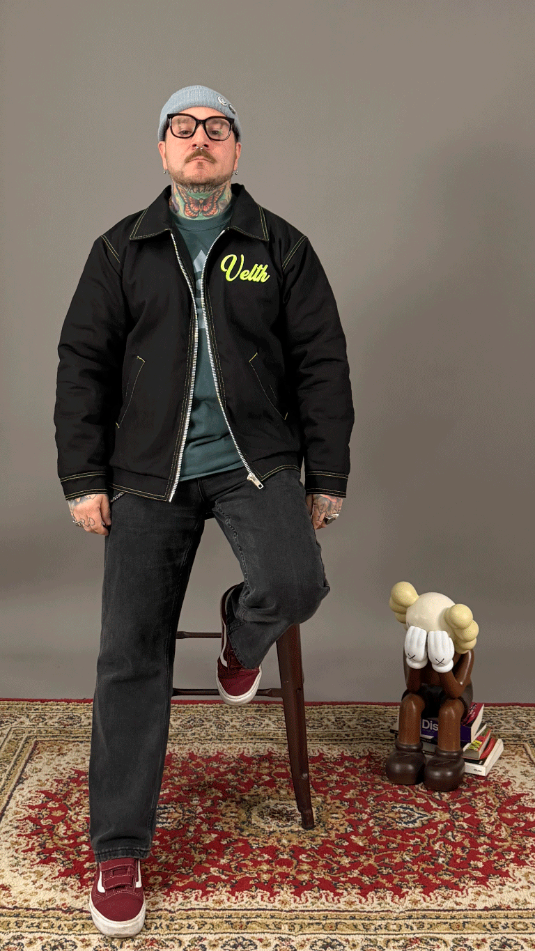Speed Shop Black/Green xDetroitx Jacket.