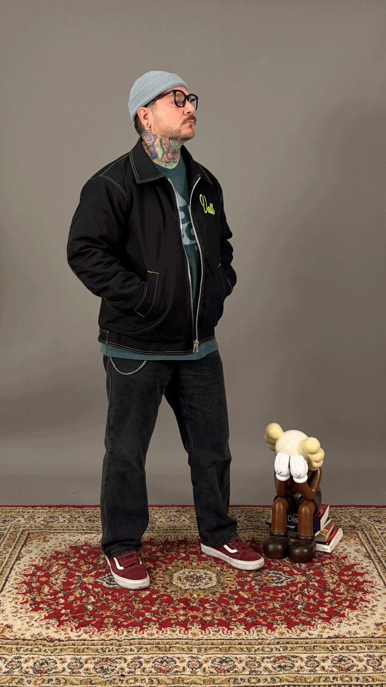 Speed Shop Black/Green xDetroitx Jacket.