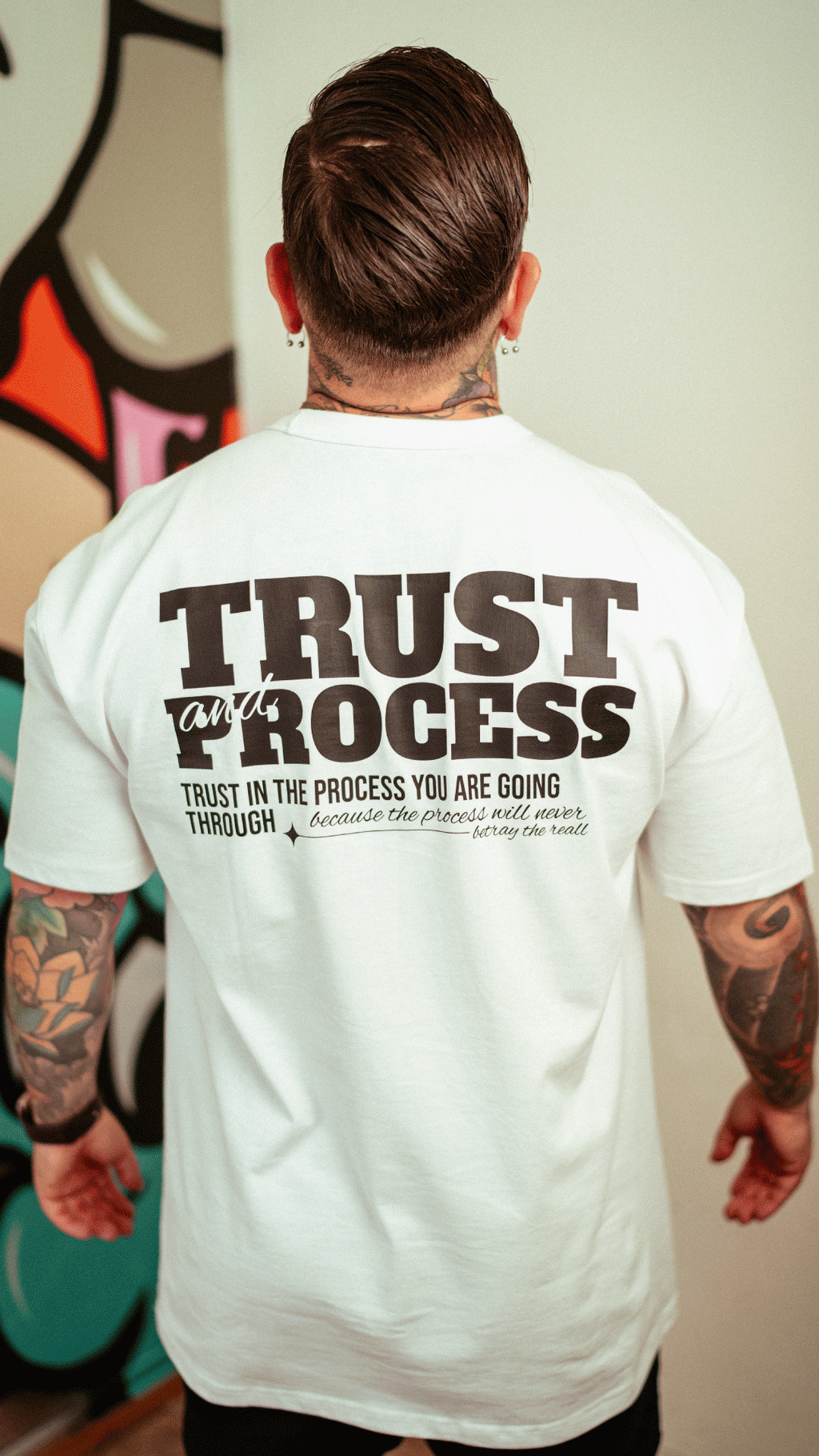 T-shirt Velth Blanca "TRUST"