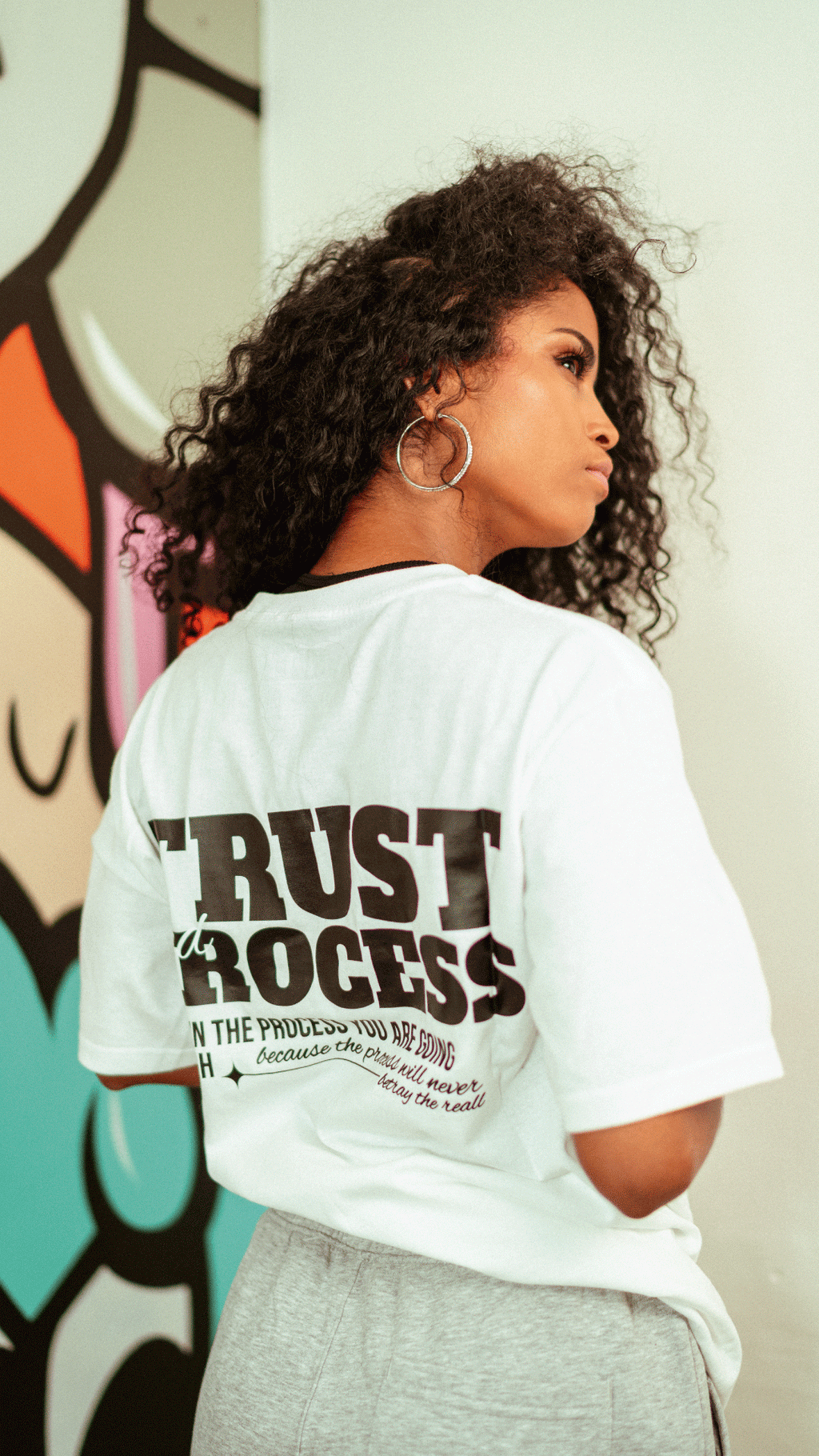 T-shirt Velth Blanca "TRUST"