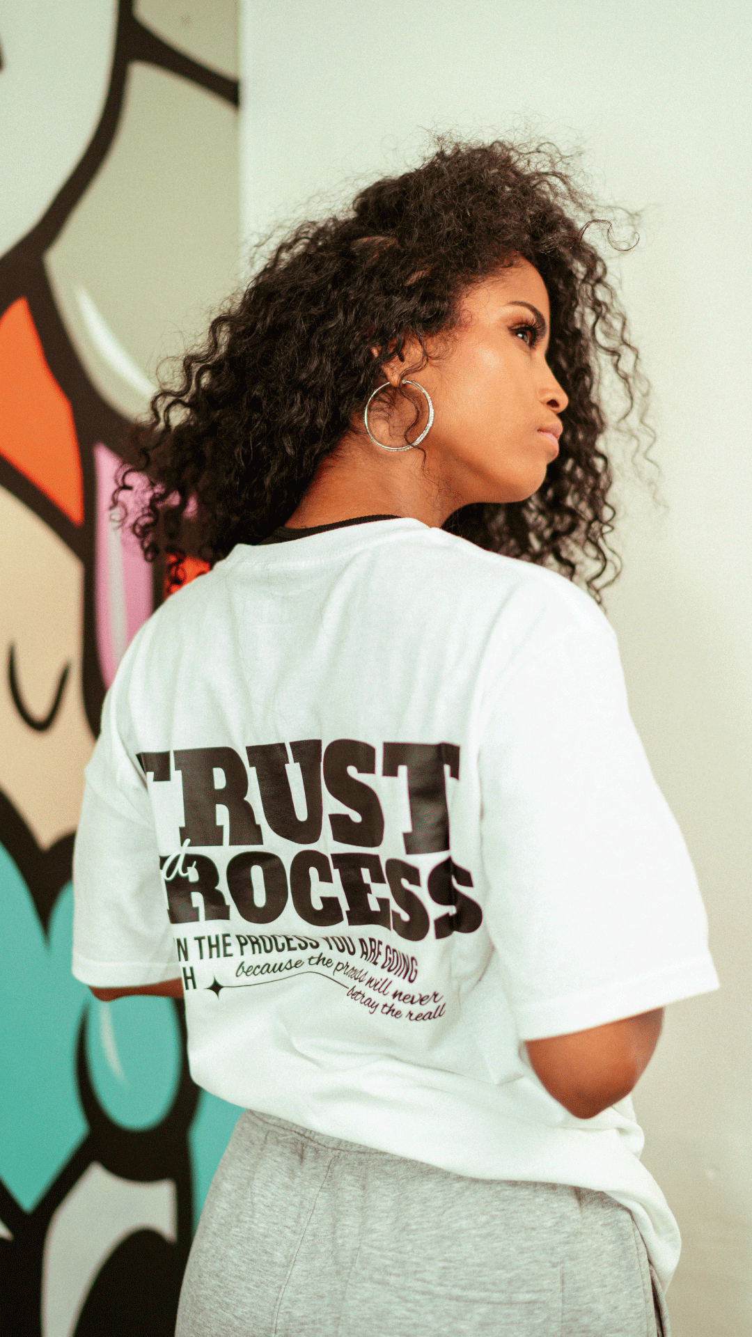 T-shirt Velth Blanca "TRUST"