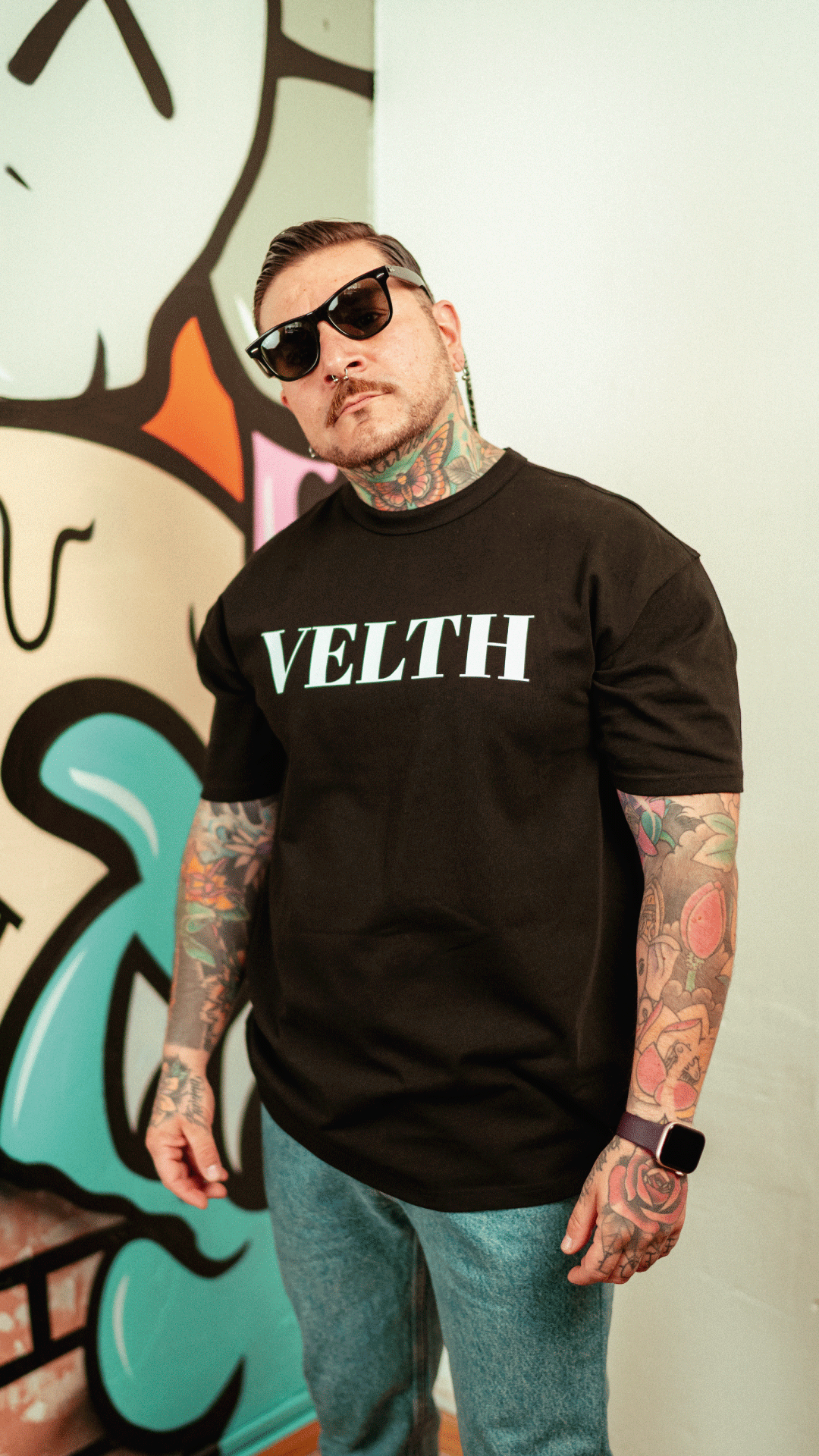 T-shirt Velth Black "TRYING"