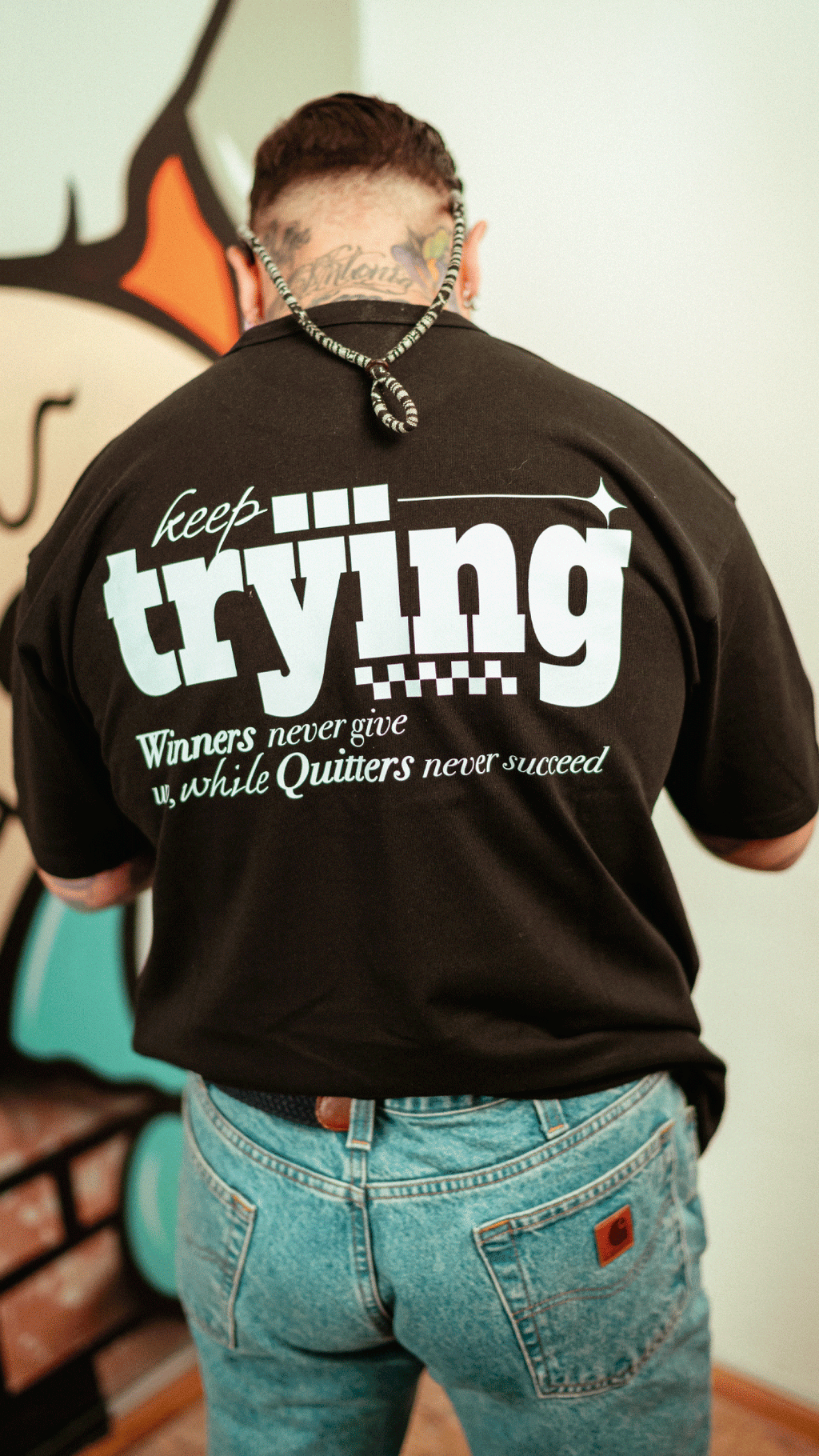 T-shirt Velth Black "TRYING"