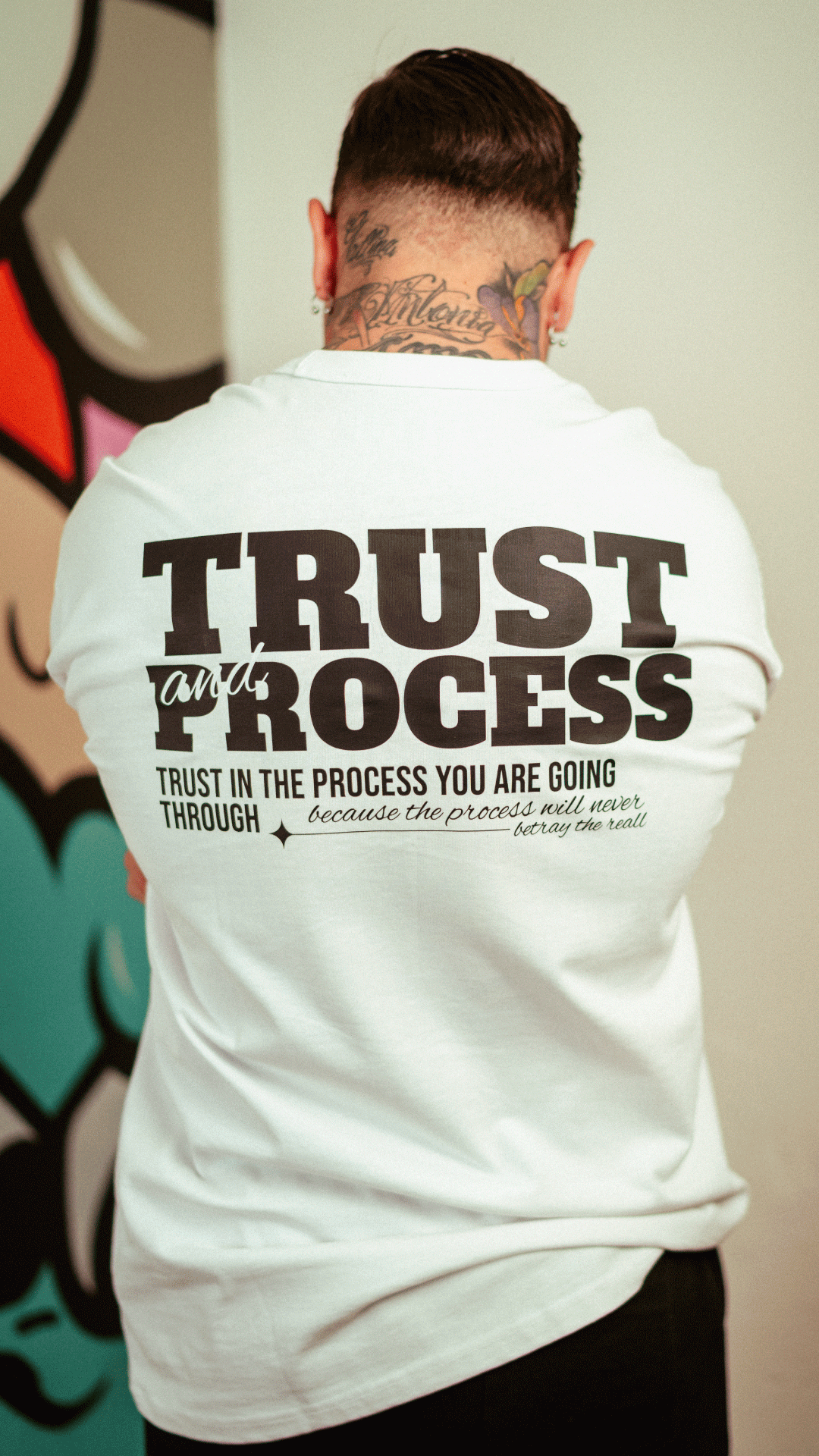 T-shirt Velth Blanca "TRUST"