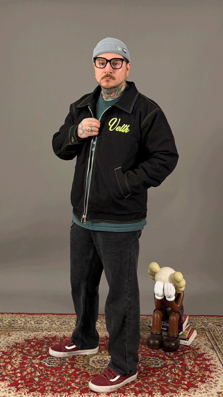 Speed Shop Black/Green xDetroitx Jacket.