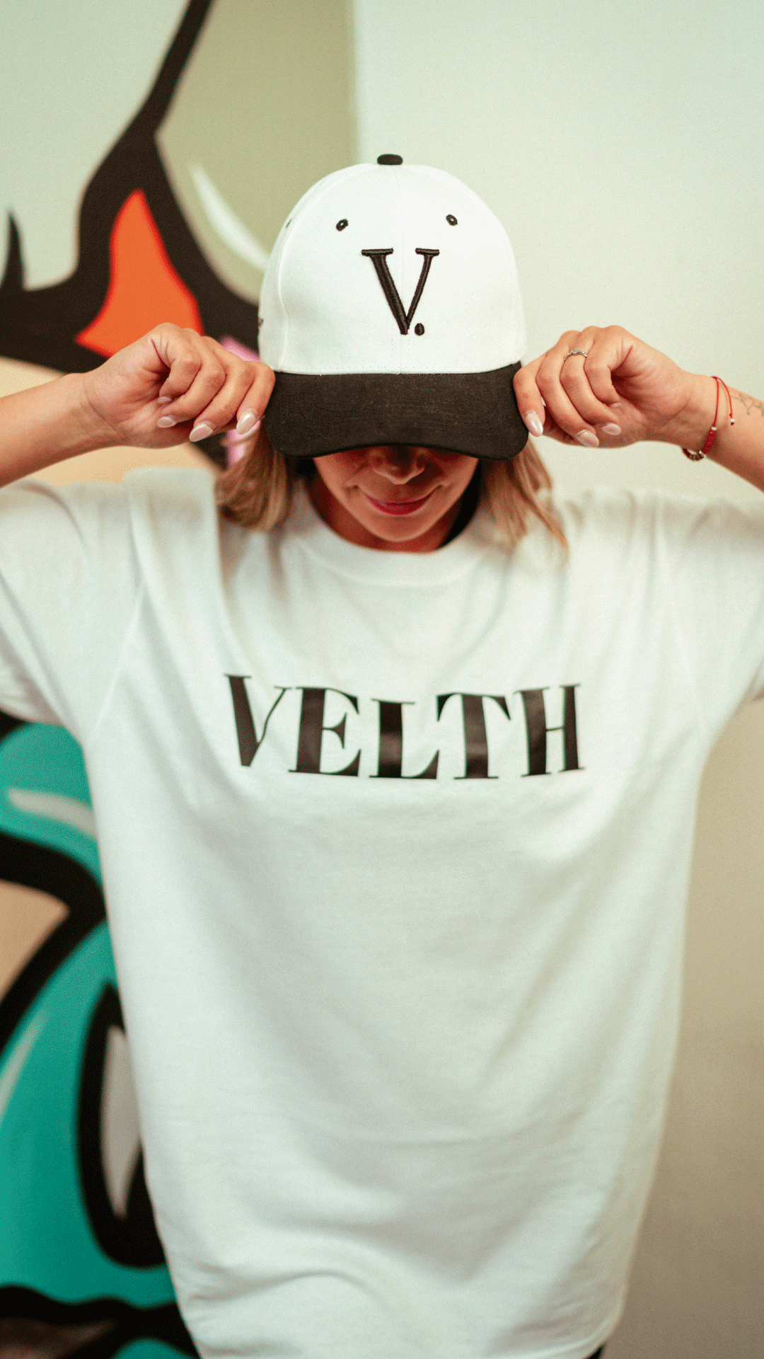 VELTH Jockey Cap "white black"– Premium Edition