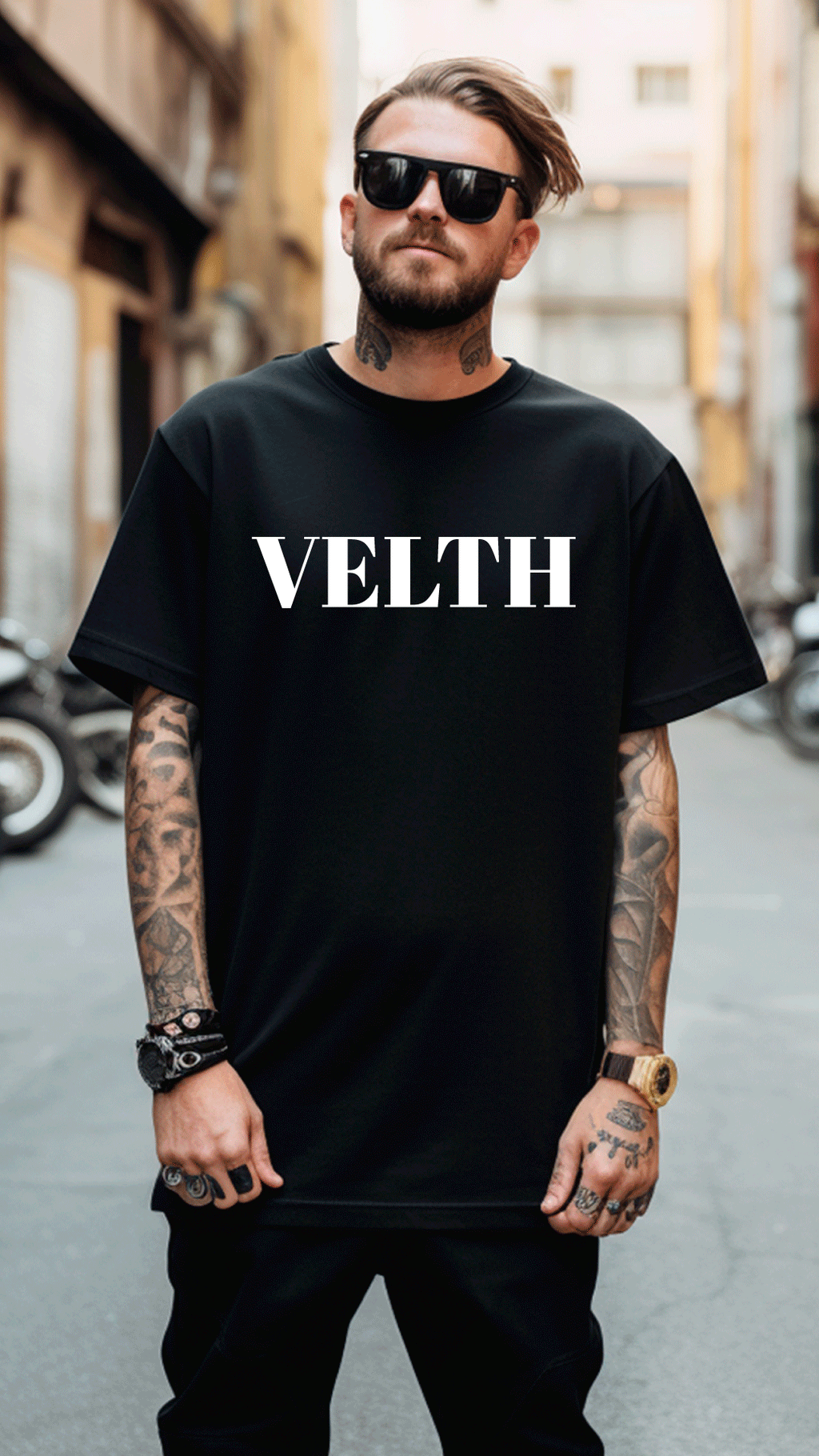 T-shirt Velth Black "PRIDE"