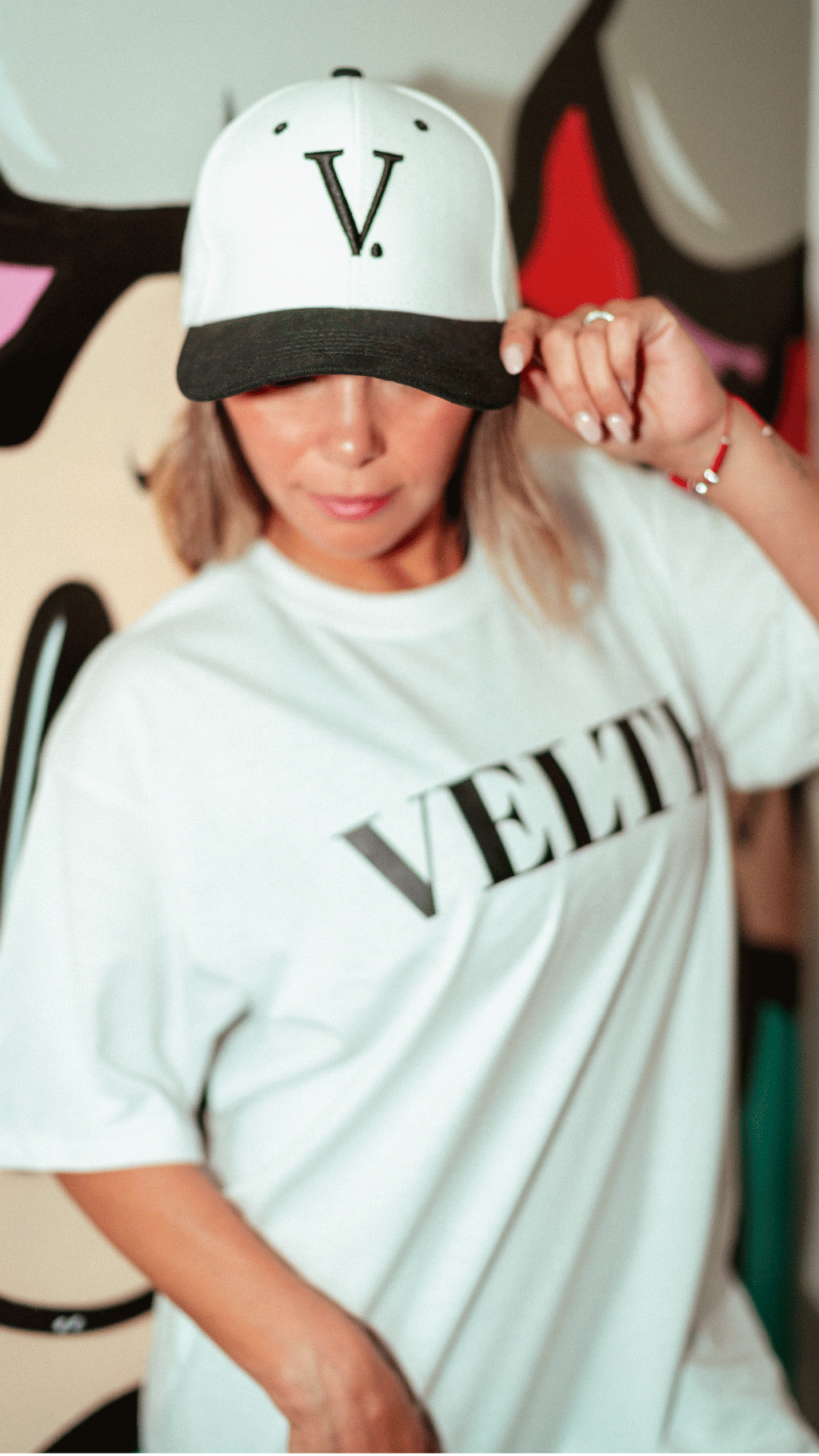 VELTH Jockey Cap "white black"– Premium Edition