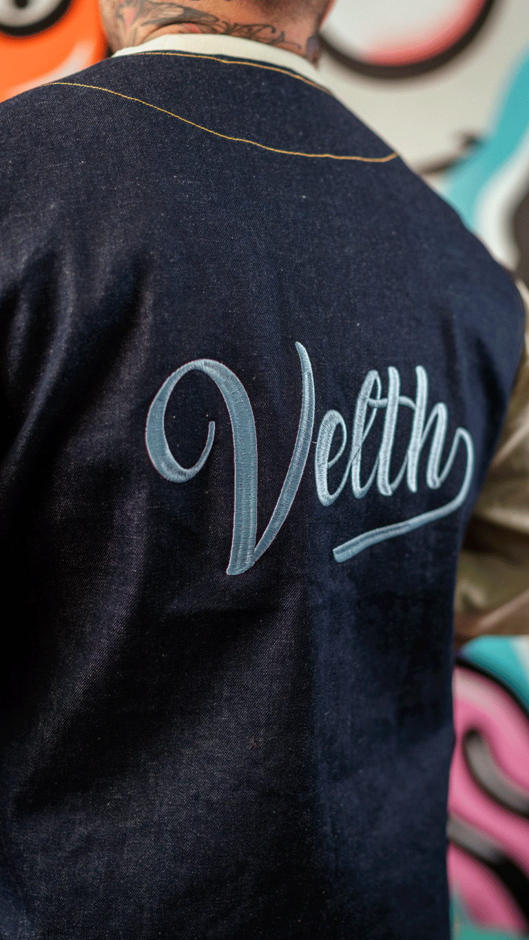 VELTH DENIM VEST “BASEBALL CORE” FOR ARRIVAL!