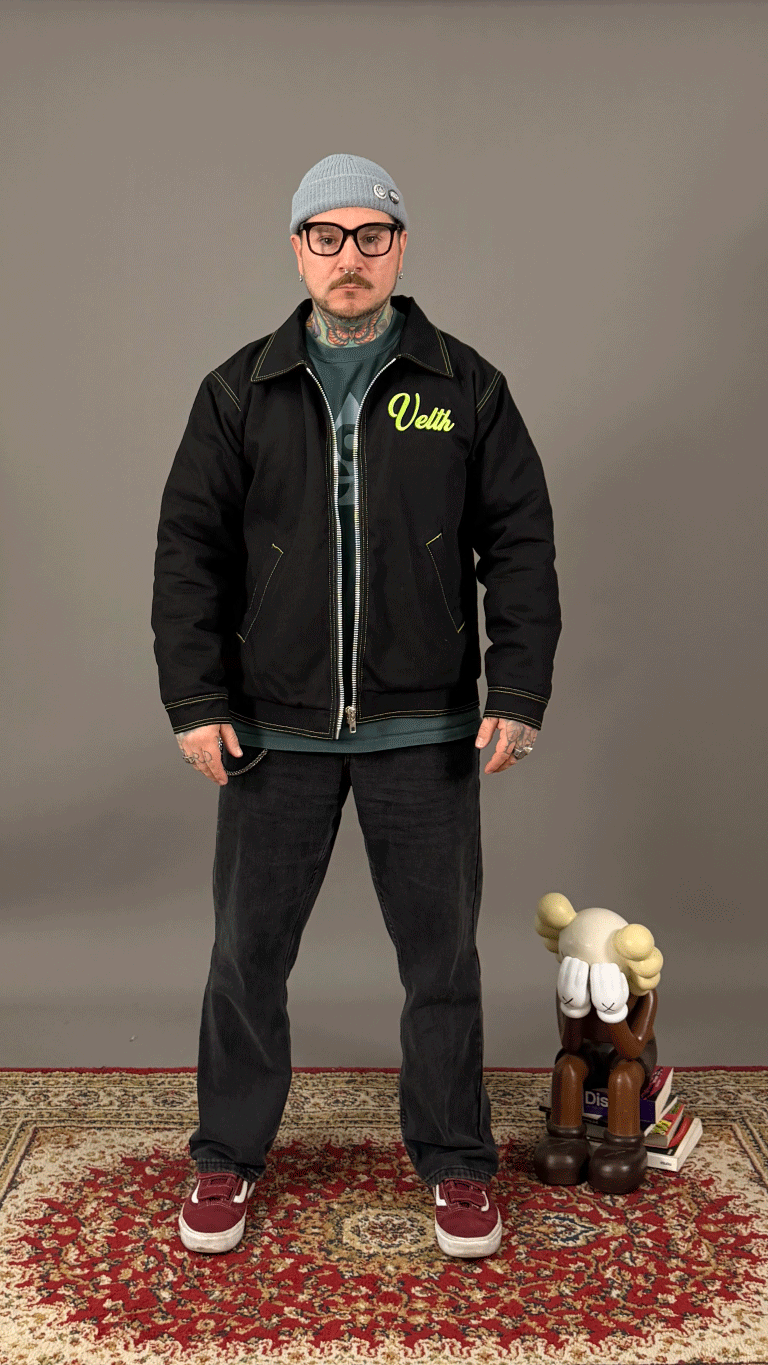 Speed Shop Black/Green xDetroitx Jacket.